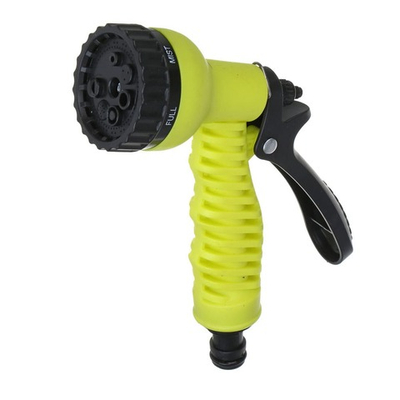 Набор для полива: шланг ПВХ 8мм 10м, пистолет-распылитель 7 режимов, катушка, коннектор 2шт) "Inbloo