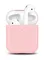 Силиконовый чехол для Apple Airpods розовый