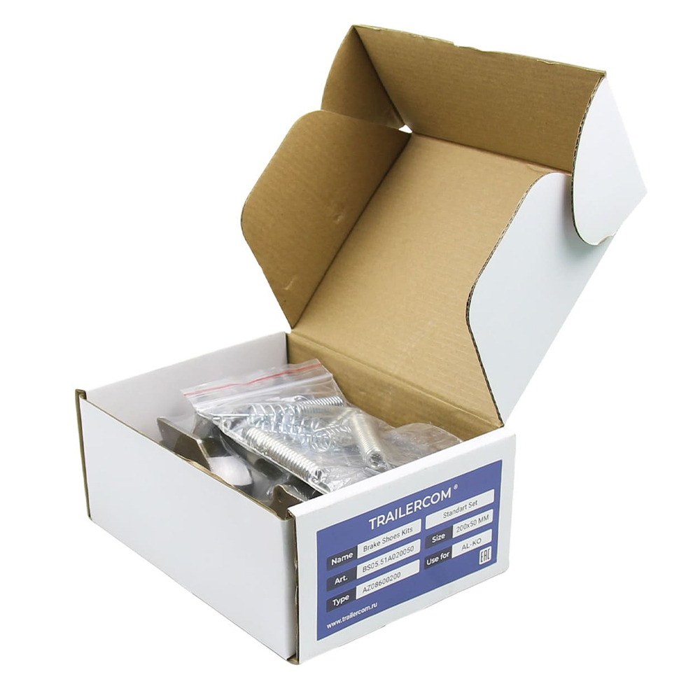 Комплект тормозных колодок 200x50 мм 01059 Standart SET (тип AL-KO) Trailercom