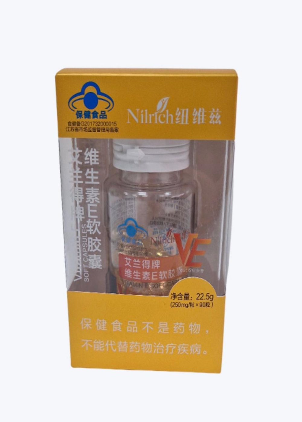 Витамин Е в мягких капсулах NILRICH Aland, 90 капсул, 22,5 г.