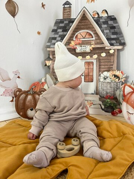 Свитшот + штанишки oversized латте