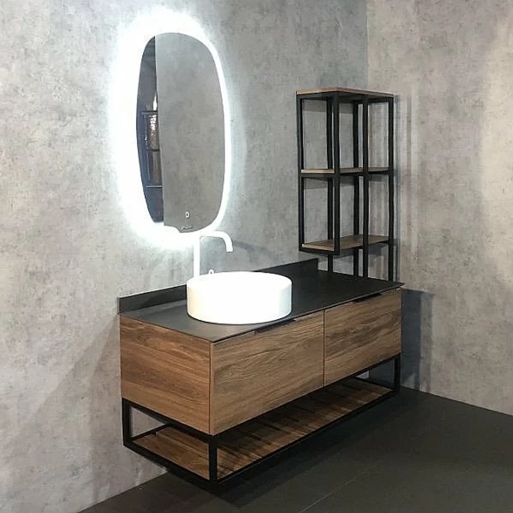 Тумба с раковиной Comforty Порто 00-00000828 120 дуб тёмно-коричневый
