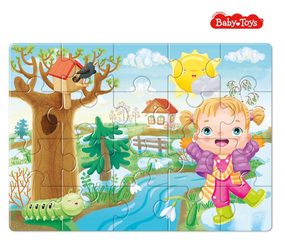 Пазлы "First puzzle Времена года. Весна 20 элементов"