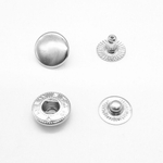 Кнопки ALFA 12.5мм Комплект 10шт цвет никель