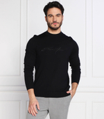 Хлопковый свитер Emporio Armani - темно-синий(6L1MXJ 1MBPZ)