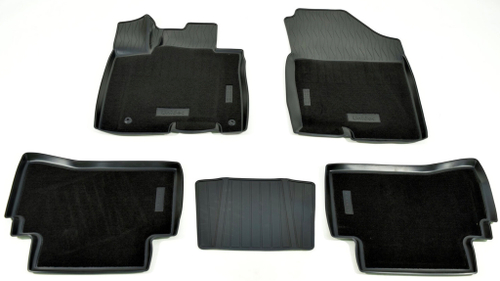 Ковры в салон Norplast/Unidec для Hyundai Tucson IV (2021-) Комбинированные, Черный, евро короткая база, арт.NPA11-C31-736-CM