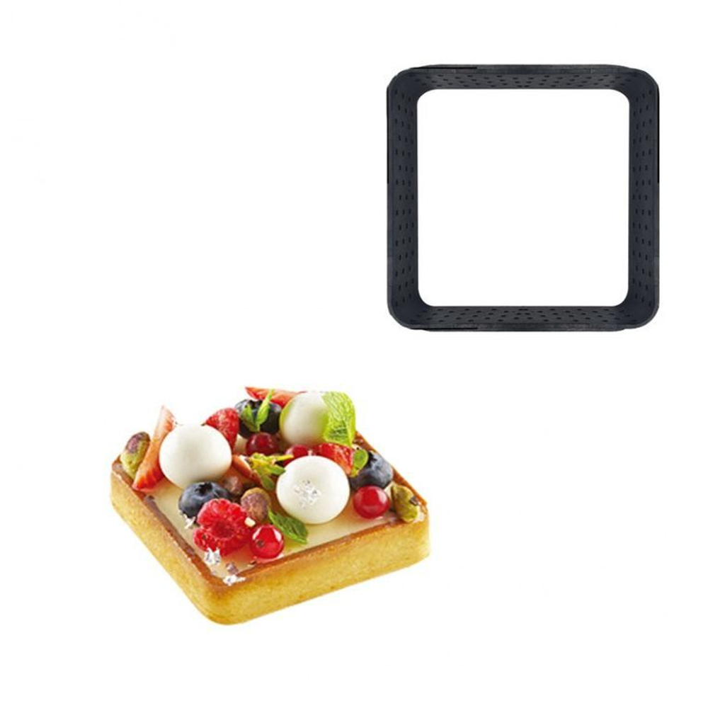 Форма перфорированная для выпечки (квадратная) термопластик 8,2x8,2x2 см