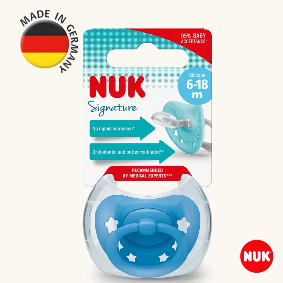 Пустышка Nuk силикон ортодонтическая 1 шт.