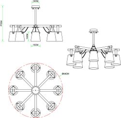 Потолочная люстра Arte Lamp
