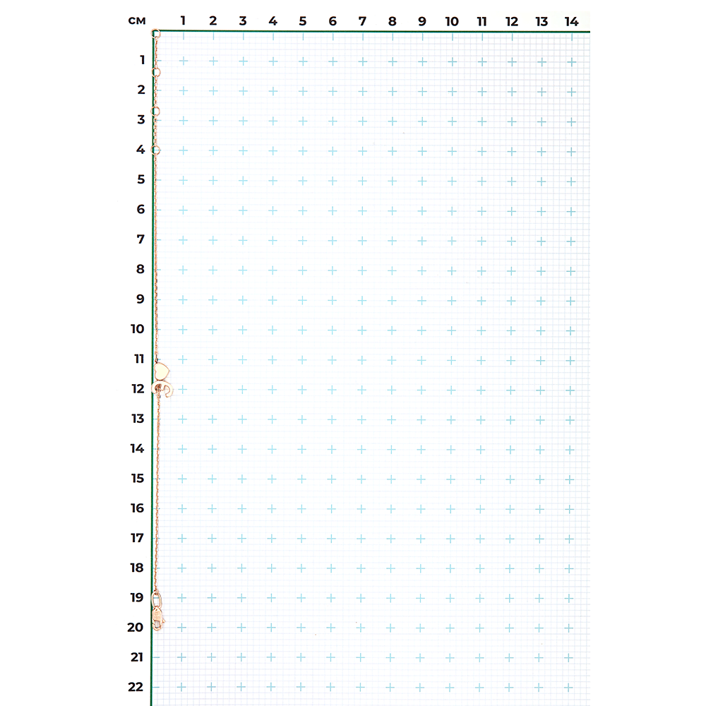 Браслет «Буква Э» из красного золота