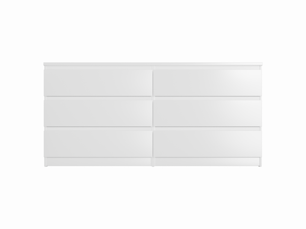 Комод МАЛЬТА 6 ящиков 160х76 (белый)