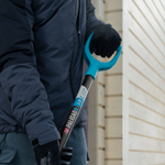 Лопата для уборки снега поликарбонат, 340х385х1340 мм, алюминиевый черенок, LUXE Palisad