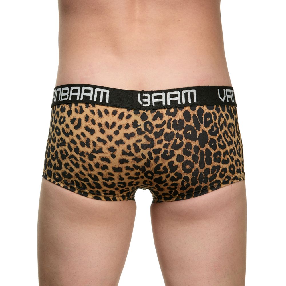 Мужские трусы хипсы с леопардовым принтом Van Baam