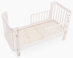 Детская кроватка-трансформер Happy baby Mommy Love в комплекте с расширением 160х70 pink