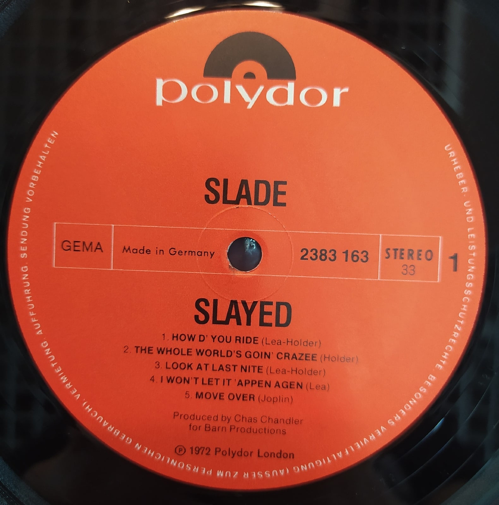 Germany Original Slade Slayed 1972