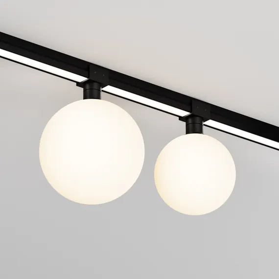 Уличный трековый светильник Луна / Luna Elasity IP 3000К 9Вт 120° черный Outdoor o-tr01-1-s-9wb3k