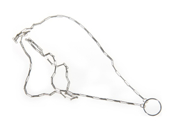 "Для кулона" колье в серебряном покрытии из коллекции "Бар" от Jenavi с замком карабин