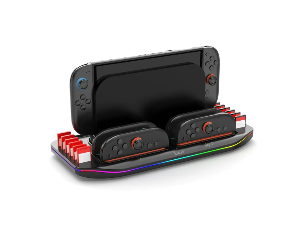 Зарядная док-станция IPEGA, для Nintendo Switch, 4 слота, нескользящее основание