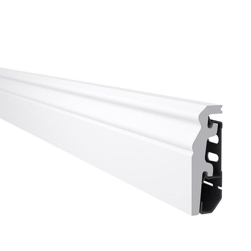 Плинтус дюрополимерный под покраску Arbiton Vega HDPS P0620 Белый 60х20х2400 мм