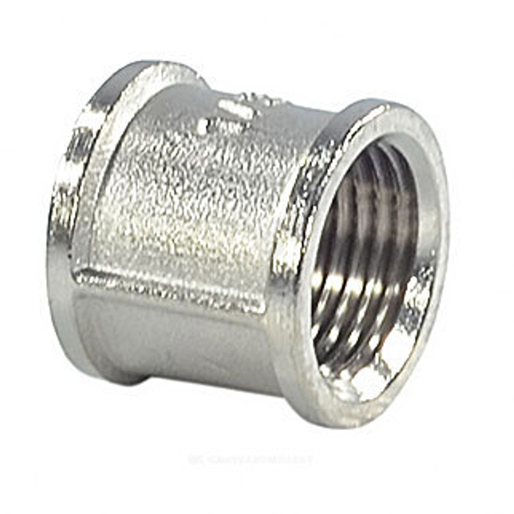 Муфта латунь никель Ду 40 (1 1/2") ВР/ВР SantechSystems