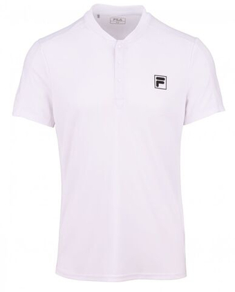Мужское теннисное поло Fila Henley Taavi - white