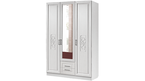 Аэлита Шкаф 3х (рельеф пастель) Союз мебель