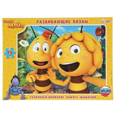 Пазл в рамке 15эл. "Пчелка Майя" 4680107902818 (Умные игры)