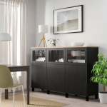Комбинация для хранения - IKEA BESTÅ/BESTA/БЕСТА/БЕСТО ИКЕА, 180x42x114 см, черный