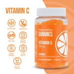 NaturesPlus, Жевательные мармеладки с витамином C, апельсин, 75 жевательных таблеток (125 мг в 1 жевательной мармеладке)