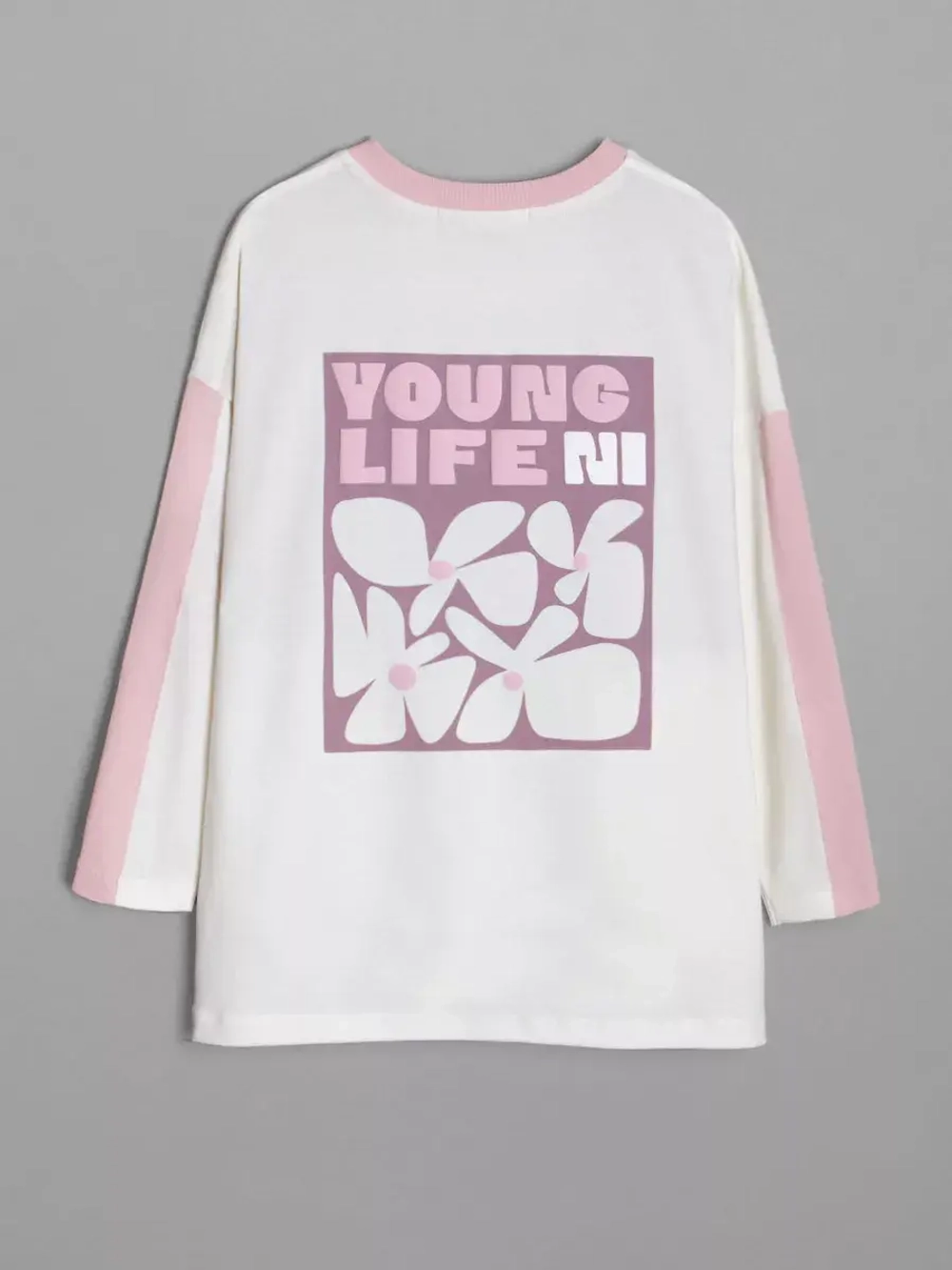 Лонгслив оверсайз для девочки