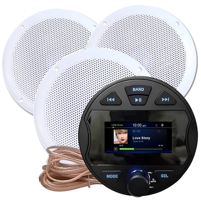 Комплект влагостойкой акустики для бани, сауны и хамама - AQUA Music DB003 VISATON Белый 3