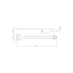 Ключ комбинированный Tramontina MASTER 42246/112 на 12 мм с хромированным покрытием