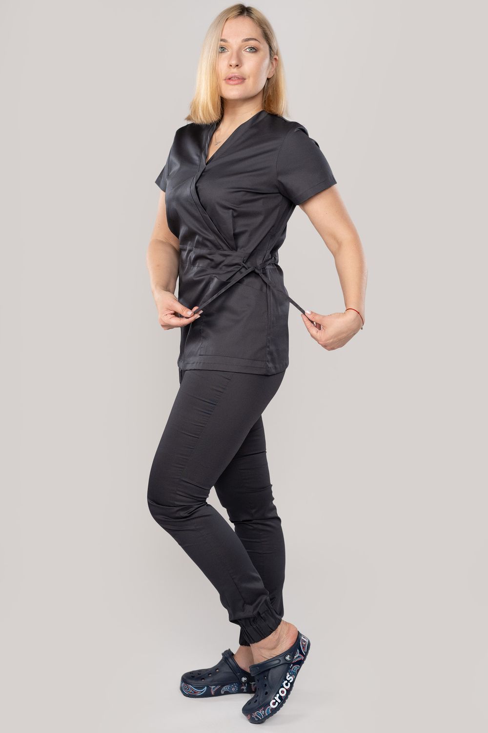 Костюм медицинский женский 386 ГРАФИТ