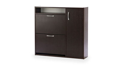 Обувница Шет Венге Цаво 3354 92*23*88 см, Коричневый   Фиеста