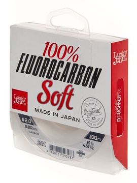 Леска монофильная Lucky John FLUOROCARBON Soft 100 м, 0,25 мм