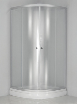 Душевое ограждение RIVER DON LIGHT 90/15 МТ Душевое ограждение без поддона 90х90х176 10000002918 Четверть круга Универсальная  Хром матовый