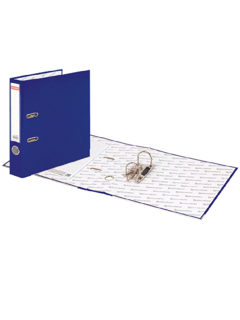 Папка-регистратор, покрытие пластик, 75 мм, ПРОЧНАЯ, с уголком, BRAUBERG, синяя