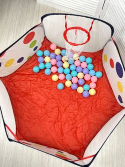 Манеж для игр 100х100х76см с набором 50 шаров (201942397)