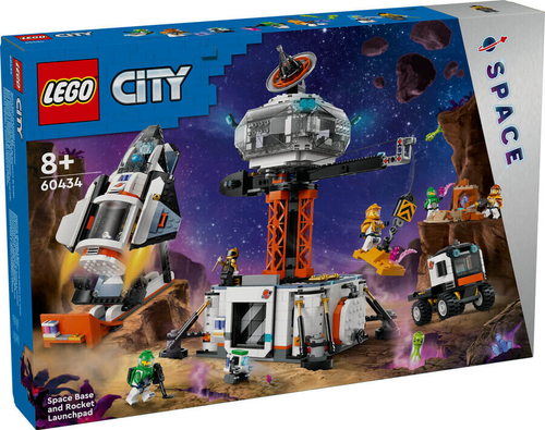 Конструктор LEGO City 60434 Космическая база и ракетная стартовая площадка