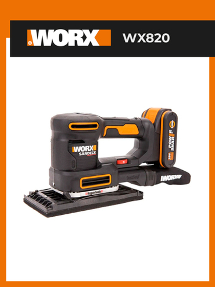 Виброшлифмашина аккумуляторная WORX WX820