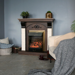 Каминокомплект Real Flame Corfino NT с очагом Majestic Lux Brass