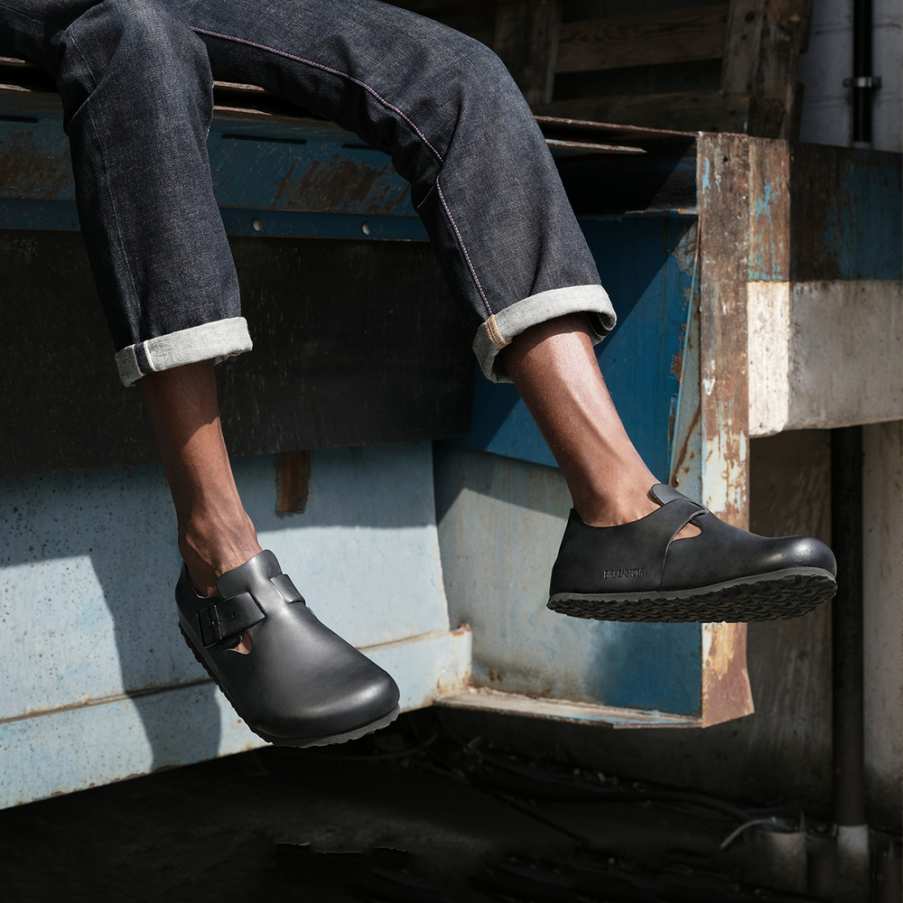 Birkenstock London Oiled Leather "Black"