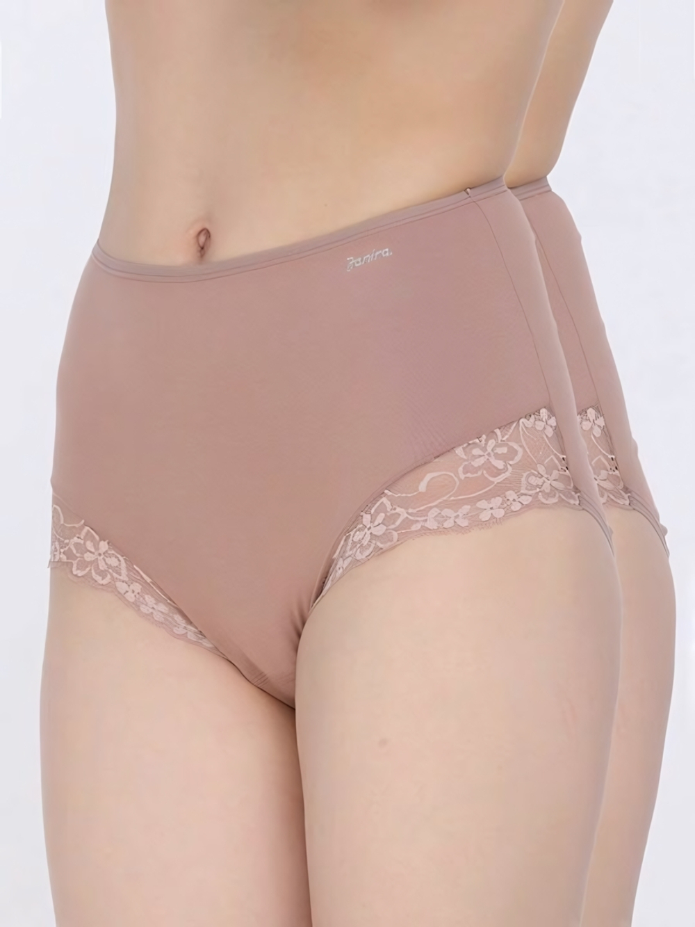 Набор из 2 высоких трусиков-слип Esencial (Размер: M) (Цвет: телесный)