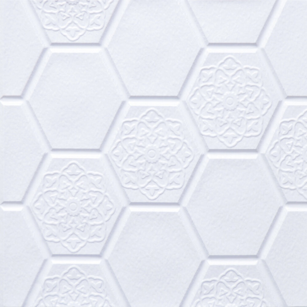 Панель самоклеящаяся 30*30см "Соты", цвет белый (YL-D01)