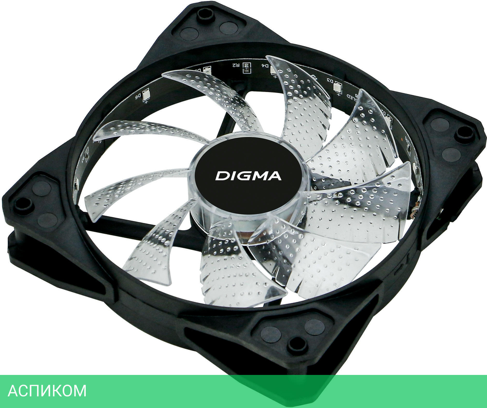 Вентилятор для корпуса Digma DFAN-FRGB2