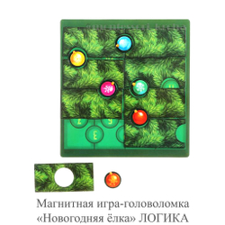 Магнитная игра - головоломка «Новогодняя ёлка» ЛОГИКА