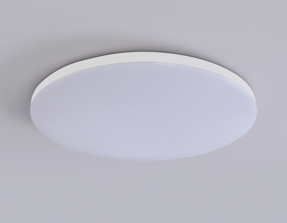 Потолочный светодиодный светильник с Wi-Fi Яндекс Алисой/Tuya/Smart Home/Alexa FZ2001 WH белый IP54 20W 3000K-6500K+RGB D300*55 (ПДУ ИК)