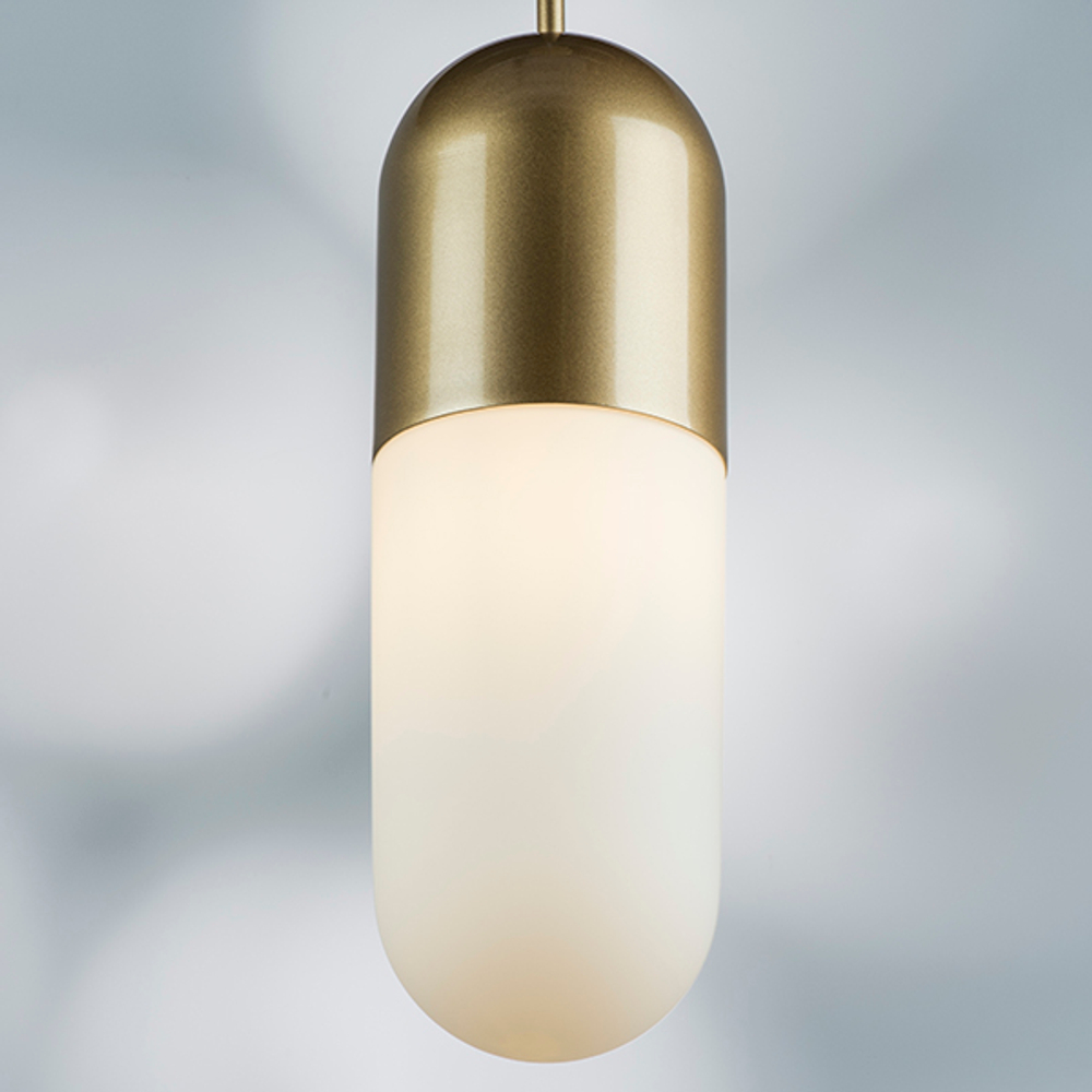 690113 Подвес RAMO 1х40W E27 ШАМПАНЬ/БЕЛЫЙ