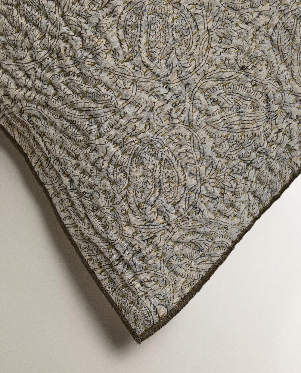 Zara Home наволочка декоративная из хлопка, серый, 45x45 см