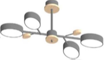 Потолочный cветильник LED4U L3219-830 GR